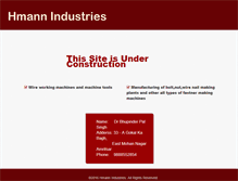 Tablet Screenshot of hmannindustries.com